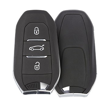 Peugeot 3 Buttons (Trunk) Smart Key Shell HU83 Blade Aftermarket Brand