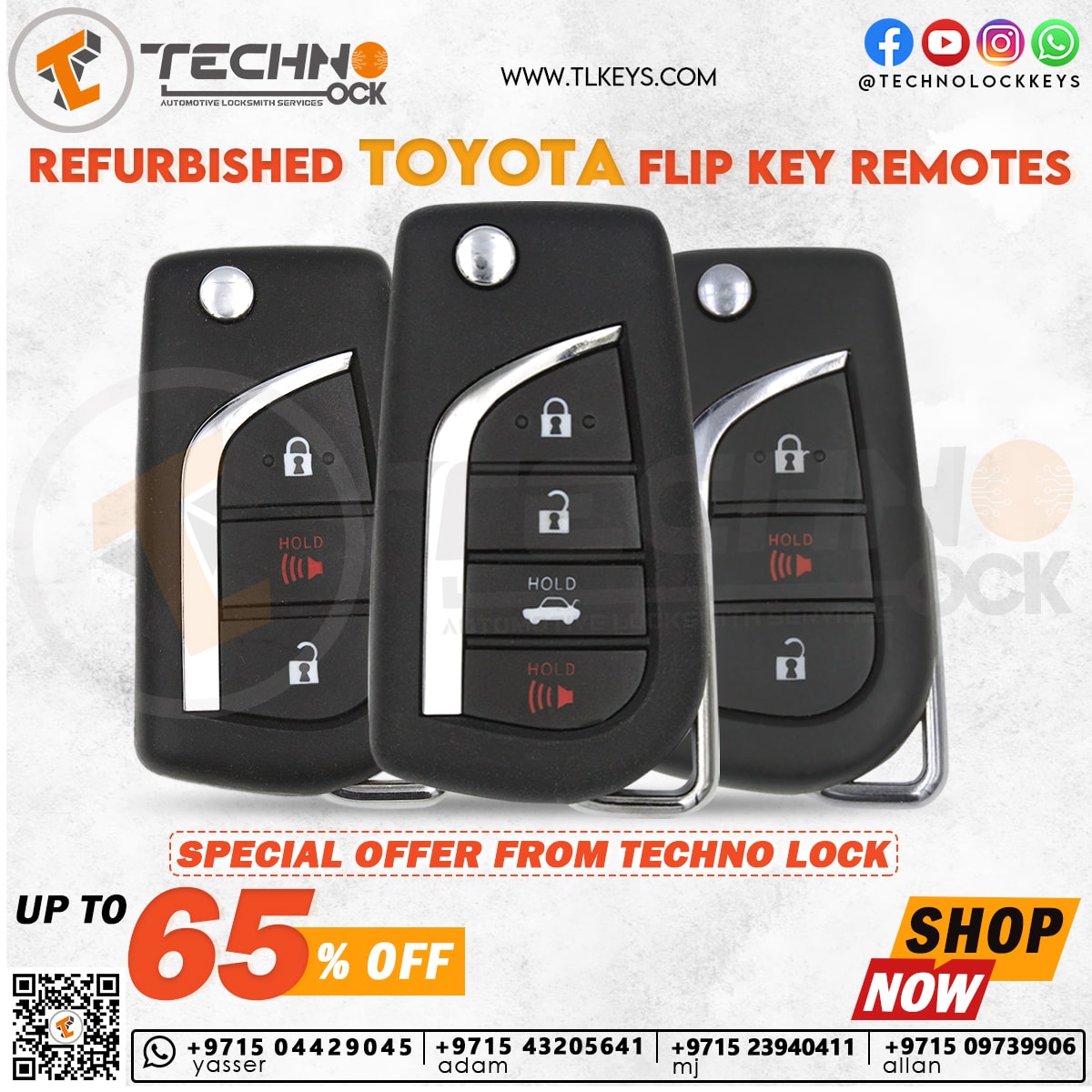 Smart Remote Car Key for Toyota