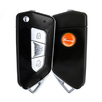 thumbnail image 2 of Xhorse XKBU01EN Universal Wired Flip Remote Key 4 Button – Buick Type, Black, Lock Unlock Trunk Panic 2 of 4