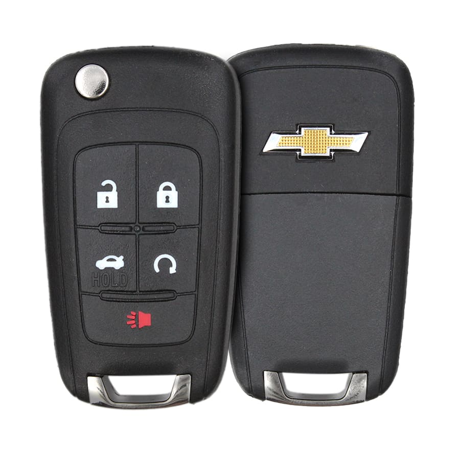 Strattec OEM 5-Button Switchblade Flip Key Remote For Chevy GM (Part #5912545)