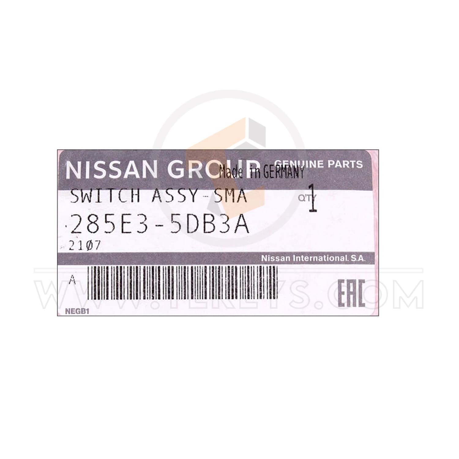 Genuine INFINITI QX30 Q30 FBS4 2017 P/N: 285E3-5DB3A 2 Buttons Remote Type Fobik