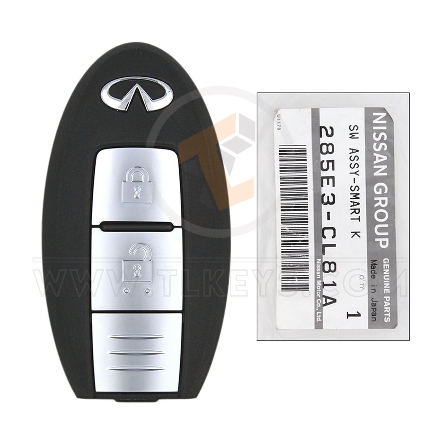 Genuine INFINITI FX Smart Proximity 2007 2008 P/N: 285E3-CL81A 433MHz Remote Type Smart Proximity