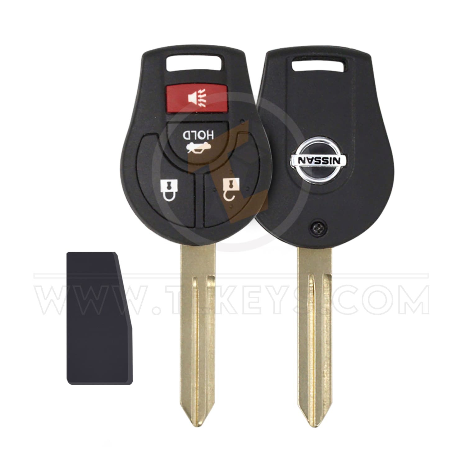 Original Nissan Sunny Head Key Remote 2012 2015 P/N: 28268-3AA0E Buttons 4