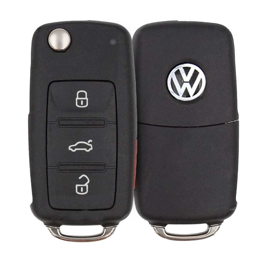 5K0837202AE Genuine Volkswagen Flip Key Remote Buttons 2 - thumbnail