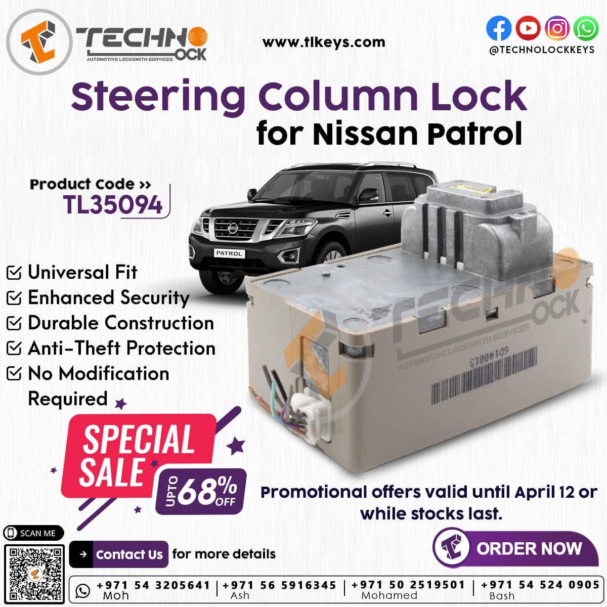 Protect Your Nissan Patrol: A Detailed Overview of the 60140013 Steering Column Lock