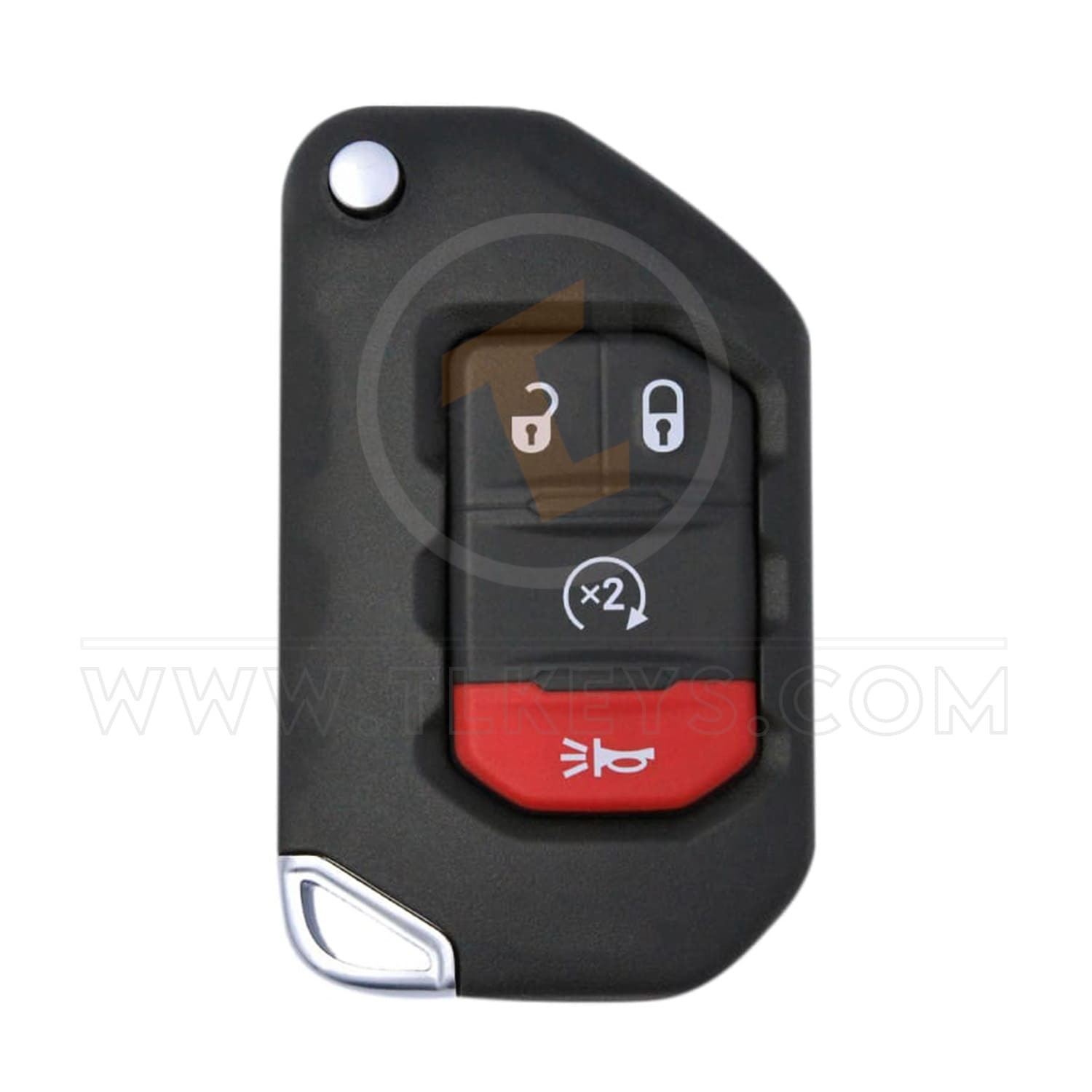Genuine Jeep Gladiator Wrangler Flip Key Remote 2018 2020 P/N: 68416784AB Panic Button Yes