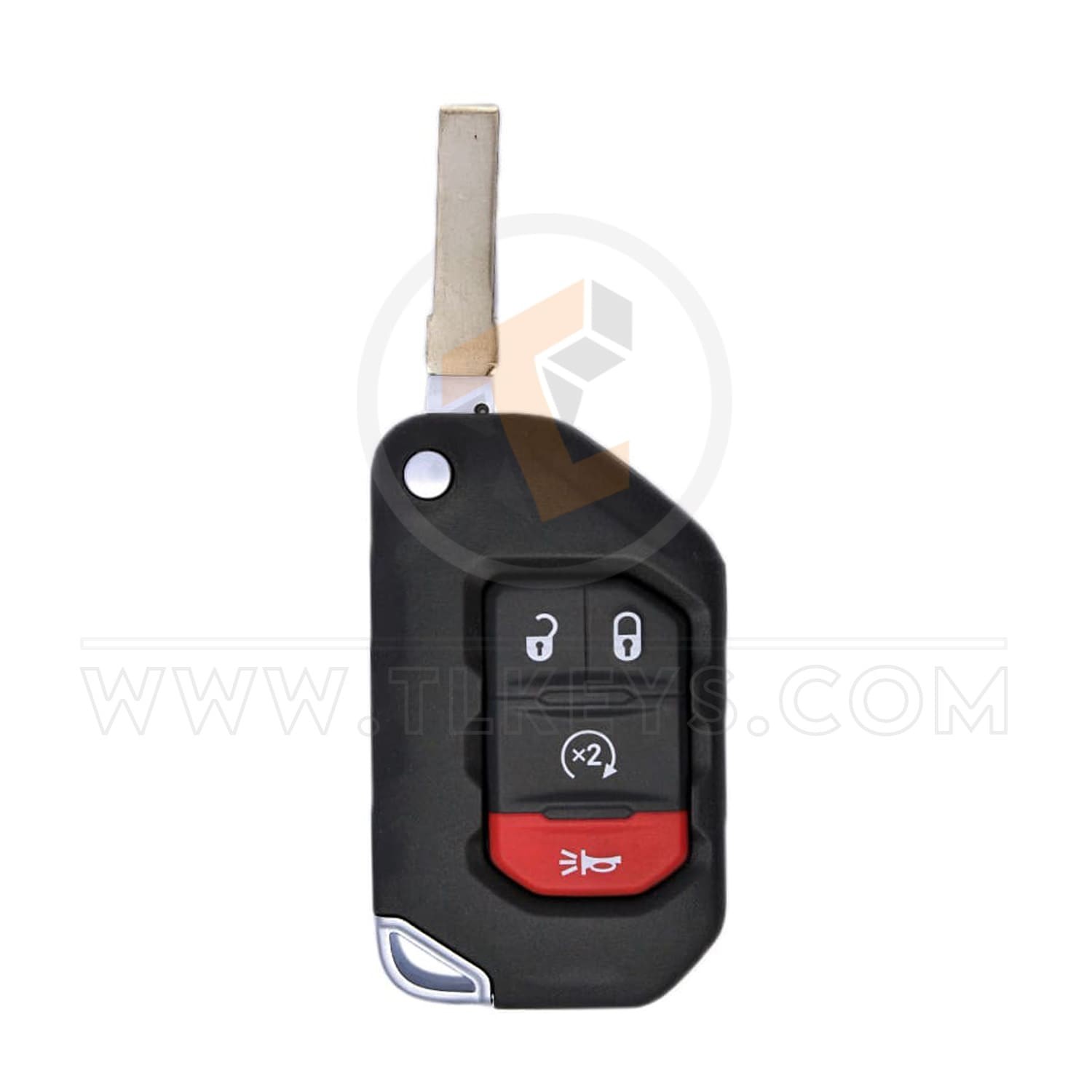Genuine Jeep Gladiator Wrangler Flip Key Remote 2018 2020 P/N: 68416784AB Status Genuine