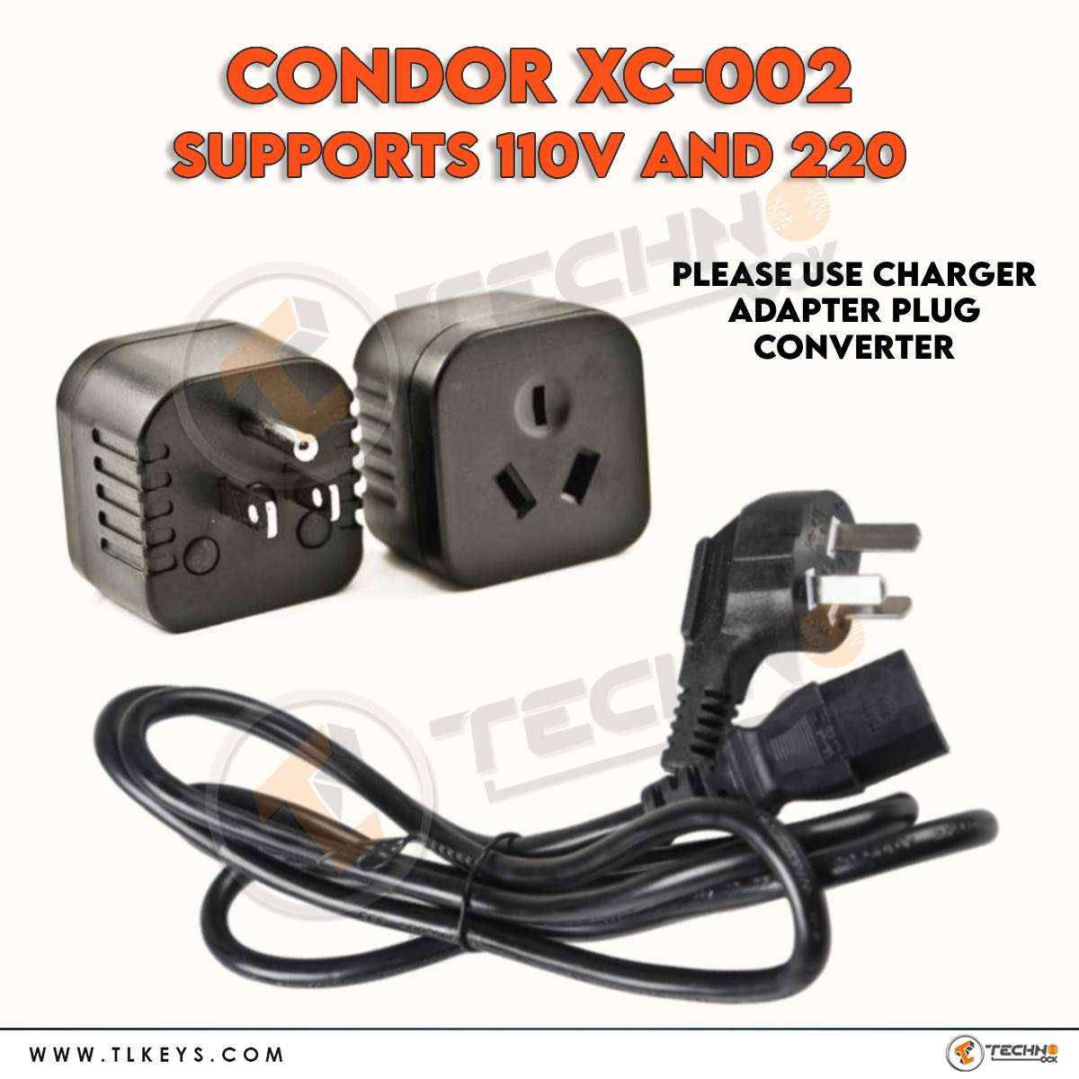  CONDOR XC-002 supports 110V and 220