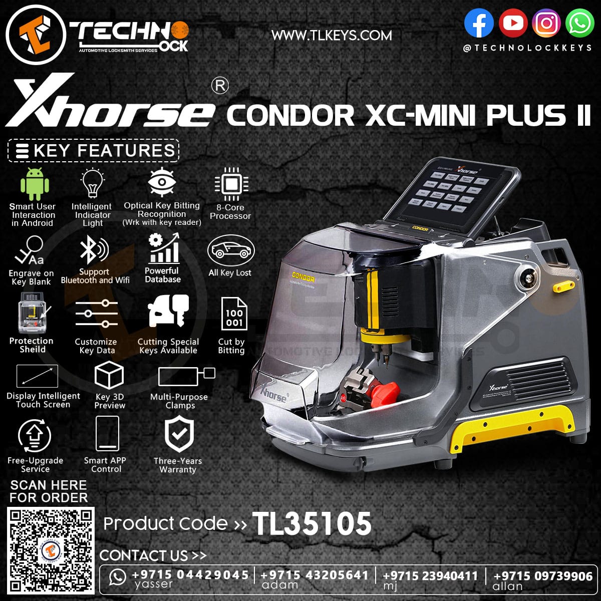 Condor Key Machine Plus 2 Features