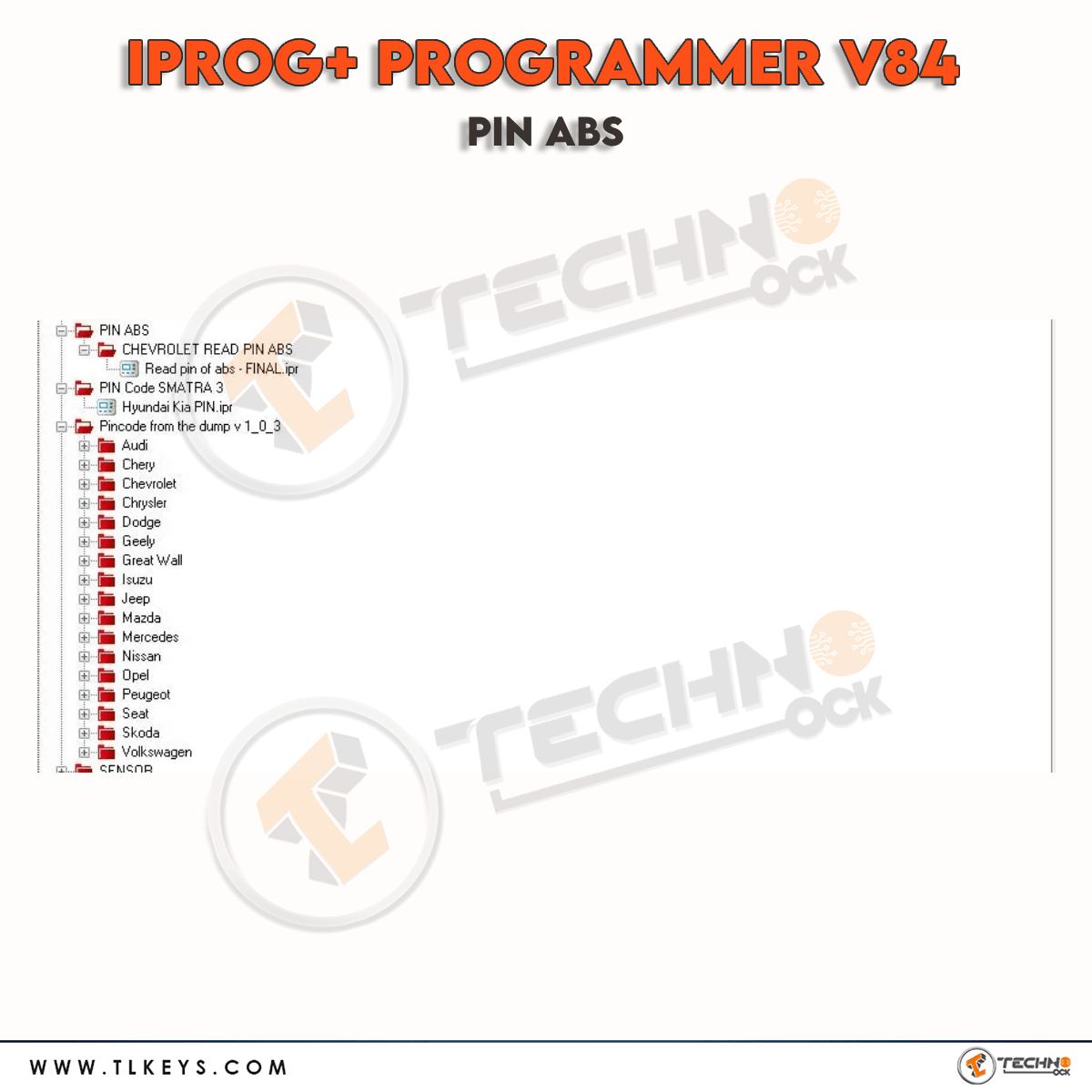  PIN ABS Iprog+ Programmer 