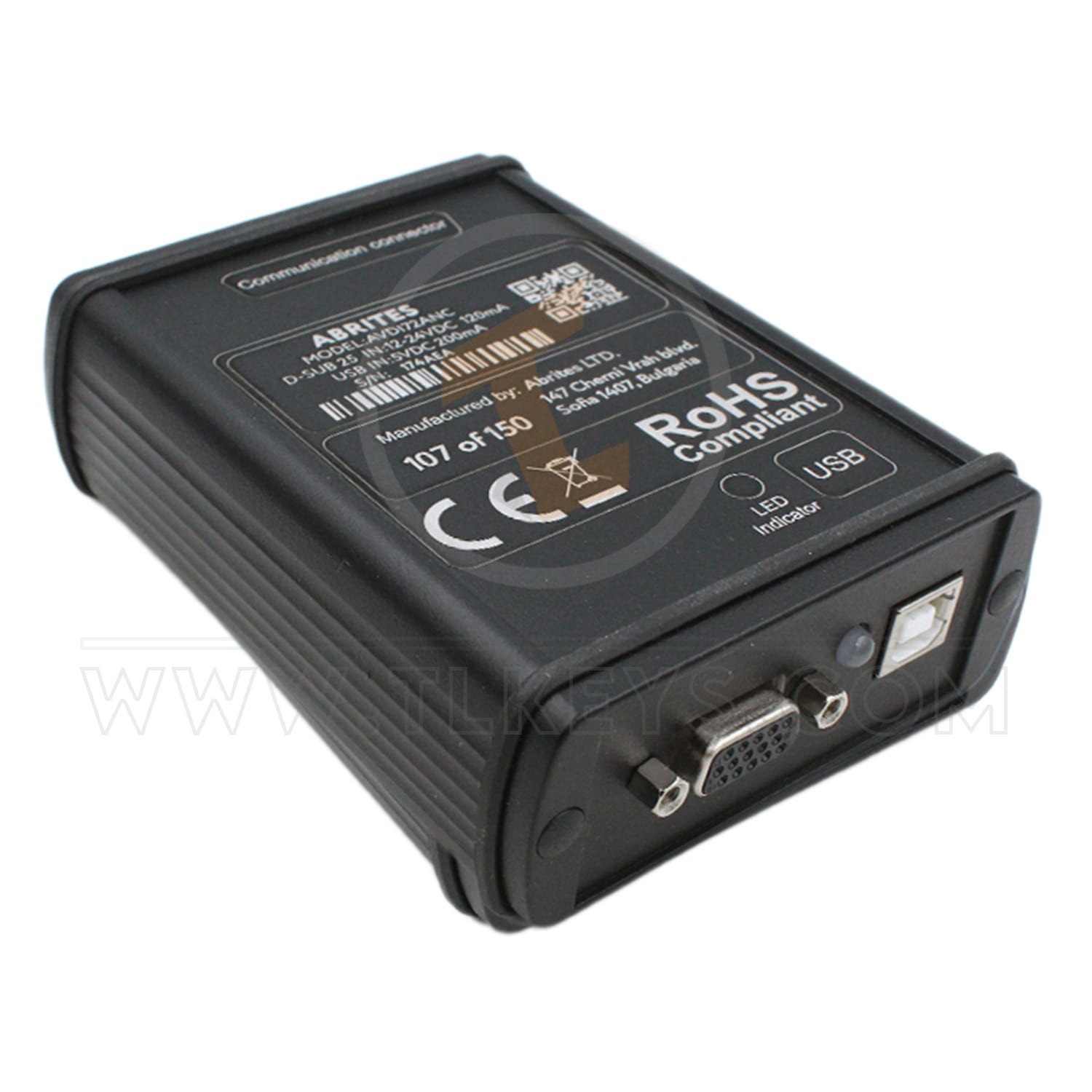 Abrites AVDI Vehicle Diagnostic Interface OBDII Auto Key Basic Key Programming Diagnostics Tools