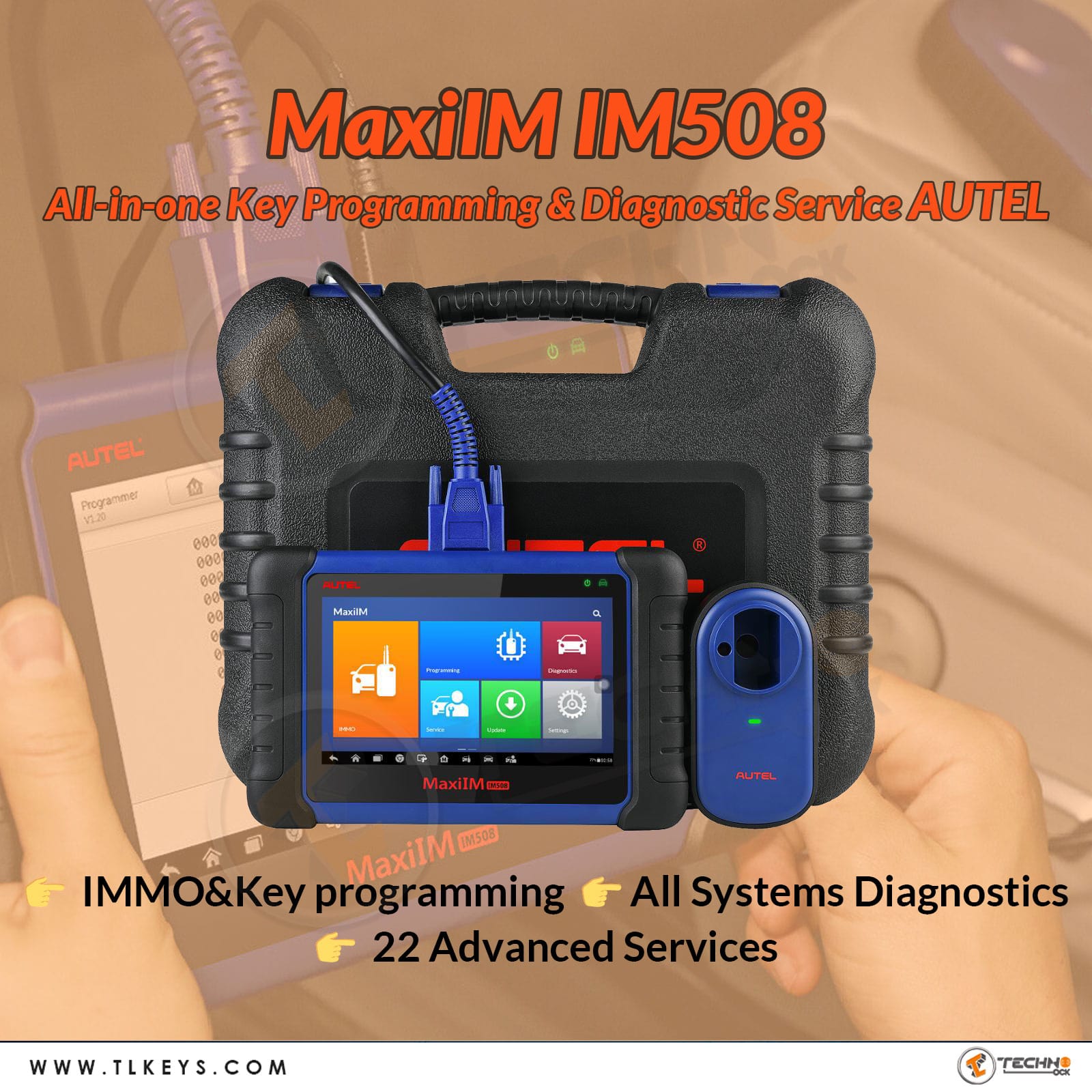 AUTEL MaxiIM IM508 - Automotive Key Programmer, Diagnostic Scan Tool