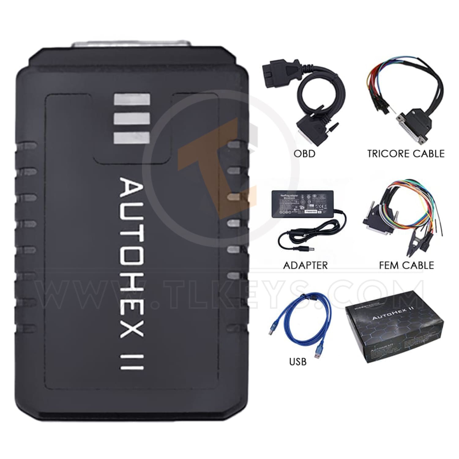 Outils de diagnostic de programmation de clé de dispositif de programmation professionnel Autohex II BMW