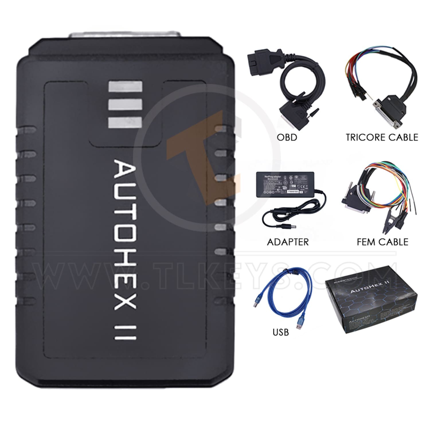 Outils de diagnostic de programmation de clé de mode de démarrage Autohex II BMW Standard et ISN Tricore