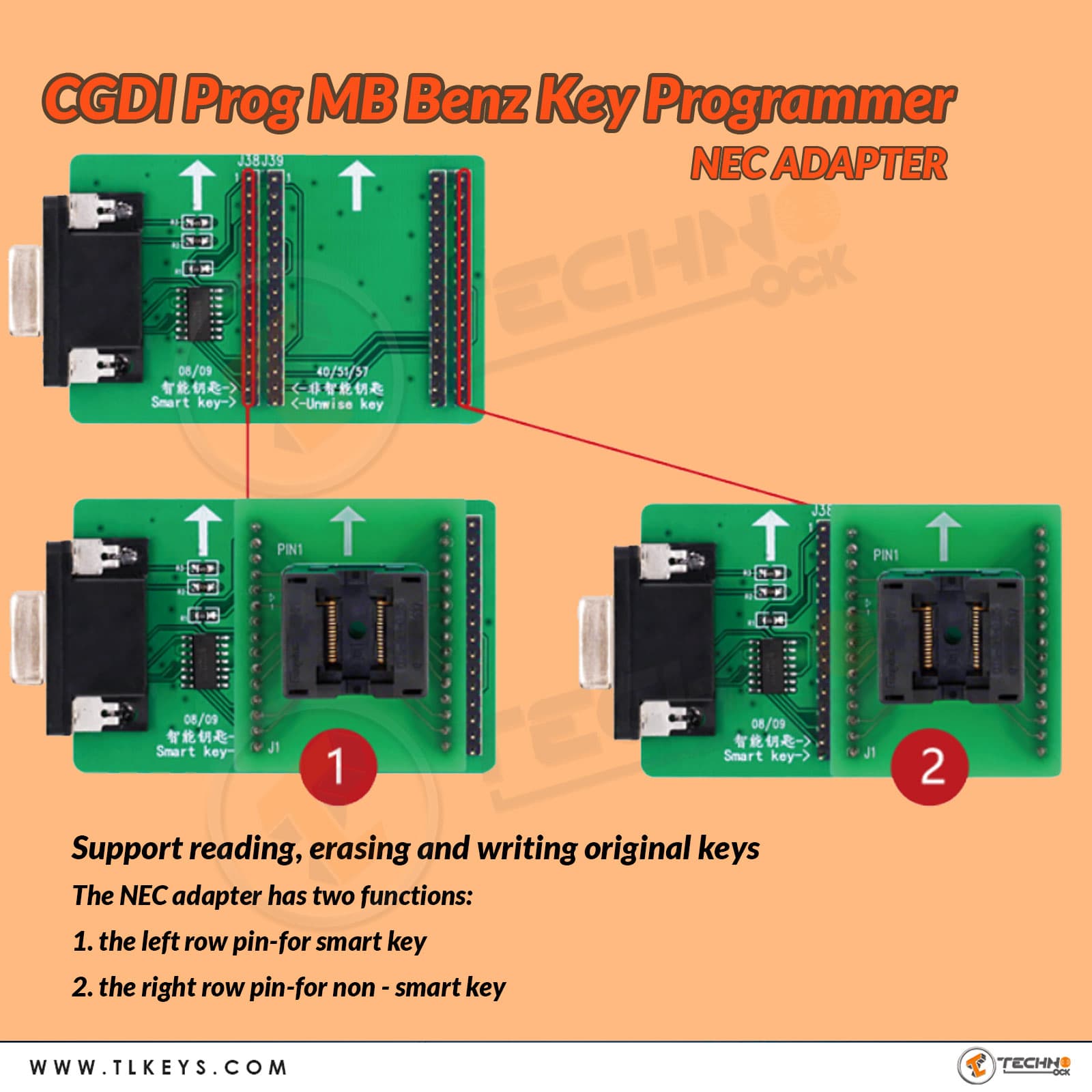 CGDI Prog MB Benz Key Programmer NEC Adapter