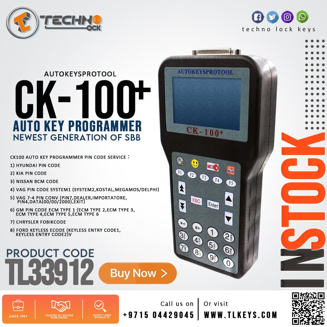 CK100 AUTO KEY PROGRAMMER PIN CODE SERVICE