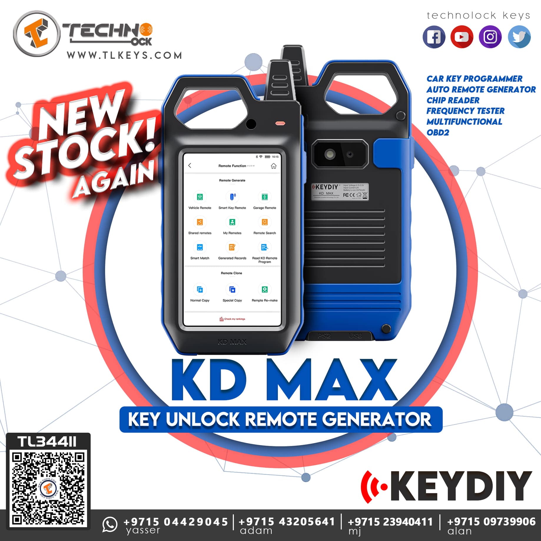  Chip Reader / Frequency Tester Mutil-functional Kd Best Key Max