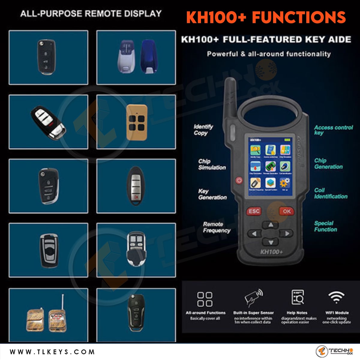  KH100+ FULL-FEATURED KEY AIDE Powerful & all-around functionality