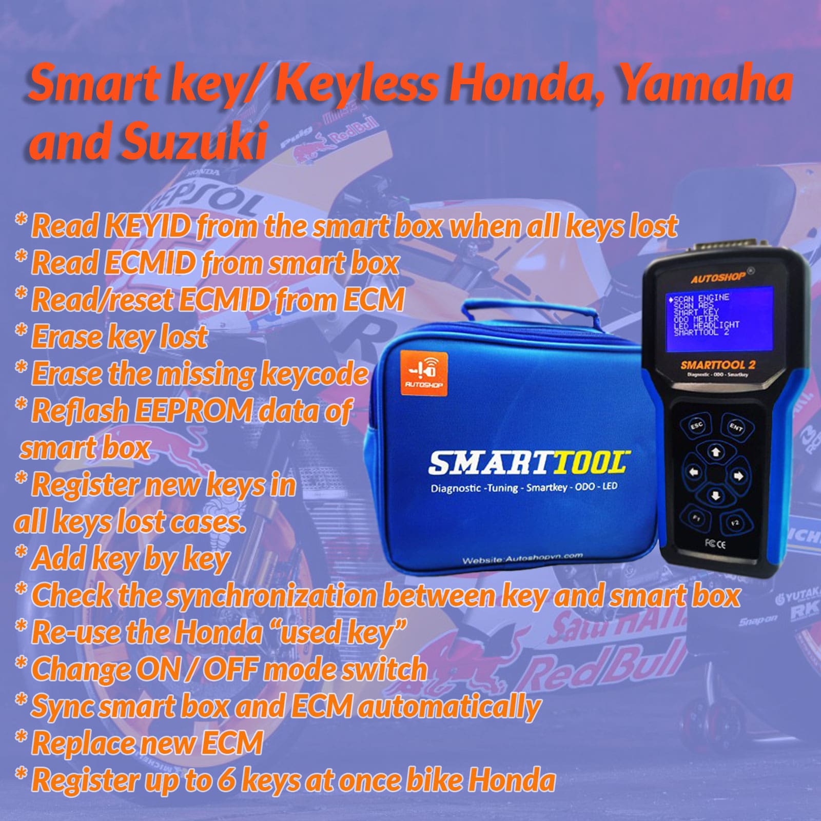 SMARTTOOL2 - Tuning, Remap, Diagnostic, Programming Smartkey and ODO