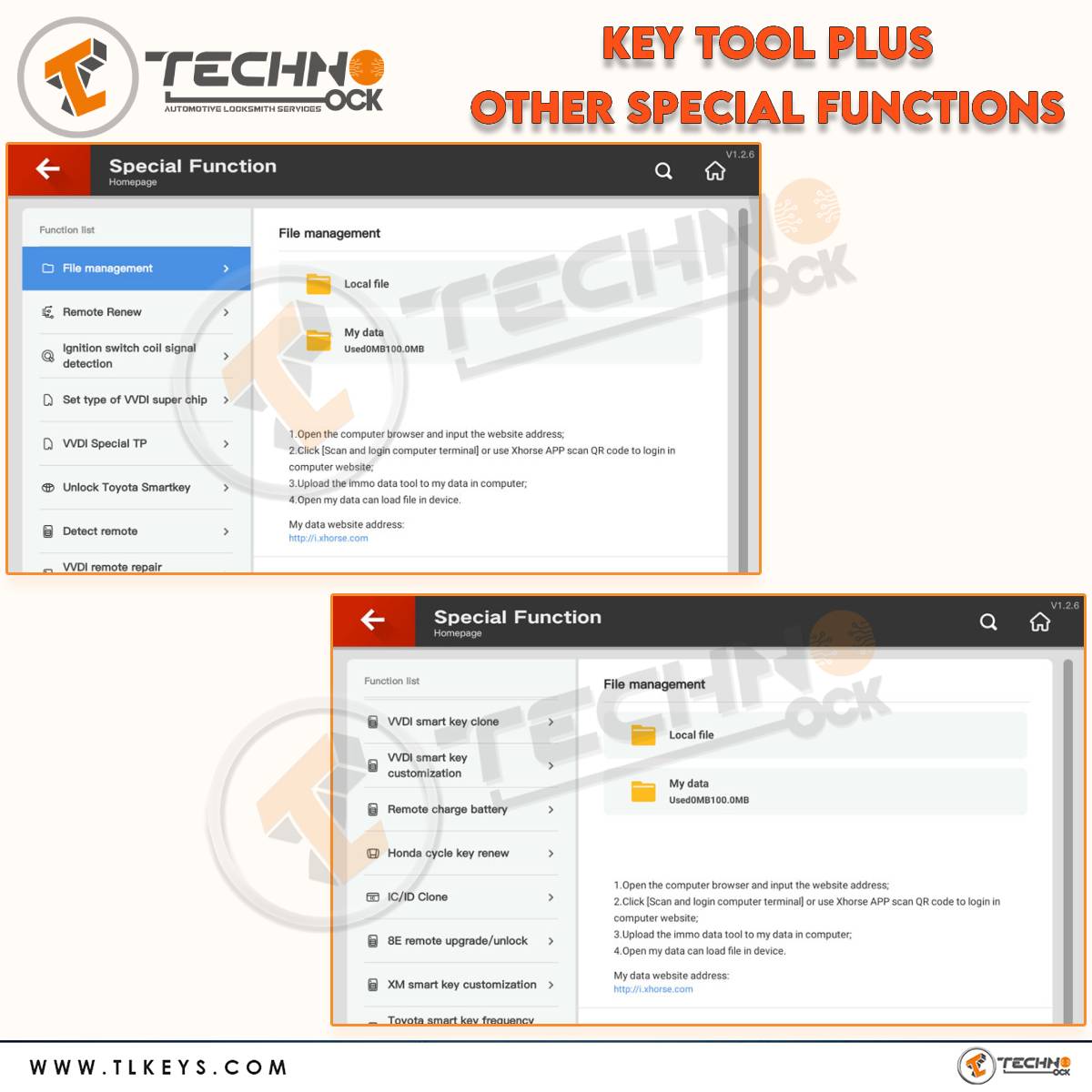 Key Tool Plus Special Function Homepage