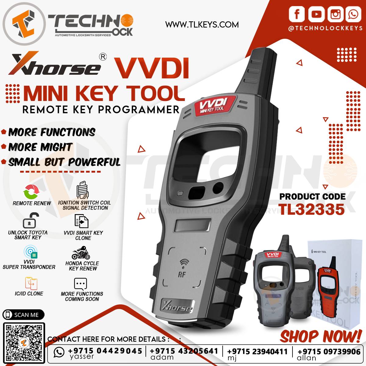  VVDI Mini Key Tool enables you reading keys frequency fast and accurate