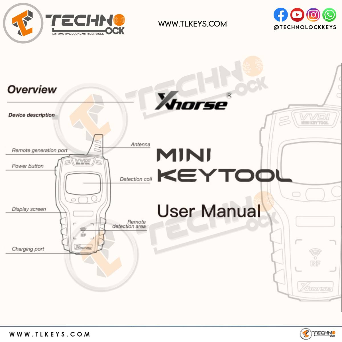  Xhorse VVDI MINI Key Tool User Manual Free Download