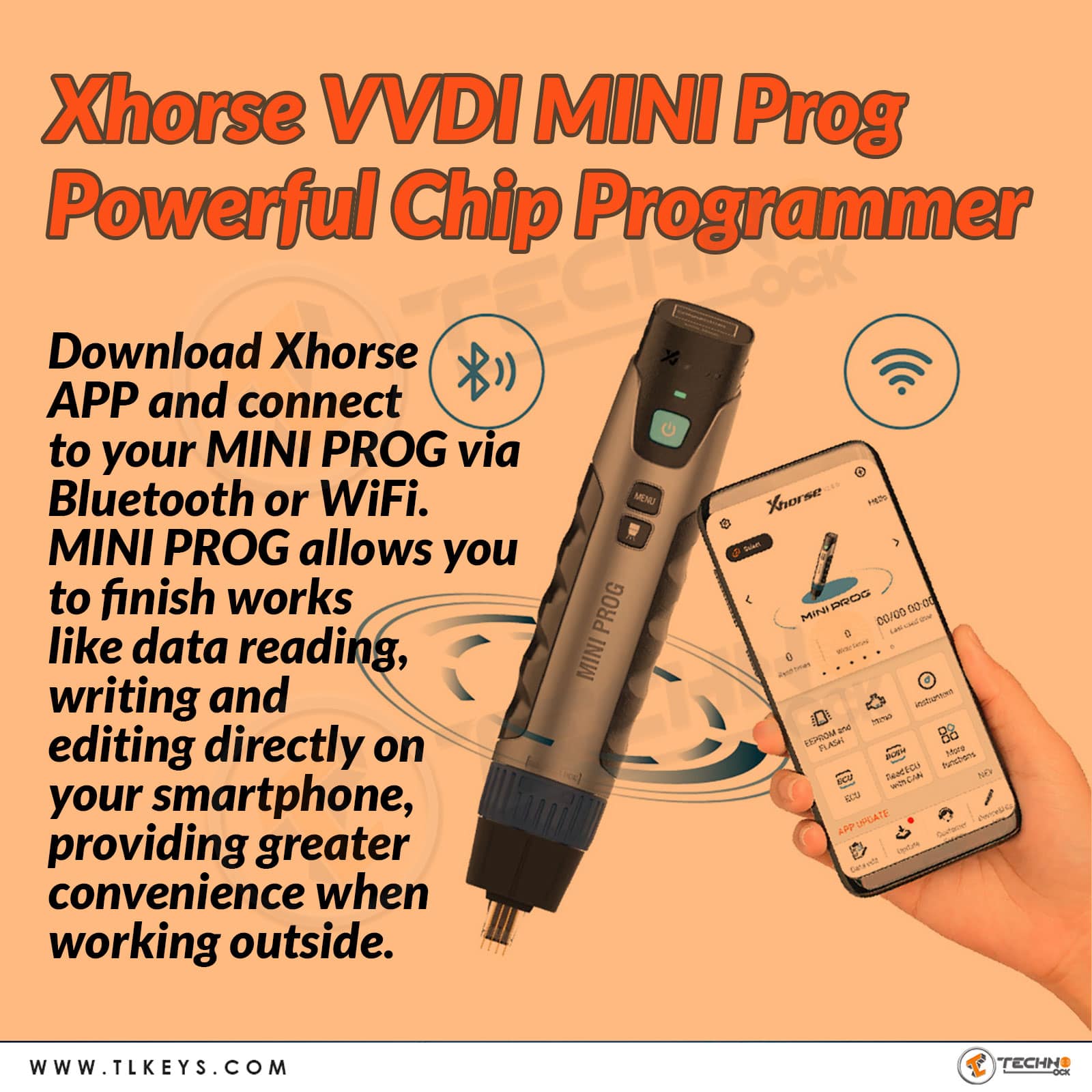 Xhorse MINI Prog Programmer and Solder Free Adapters