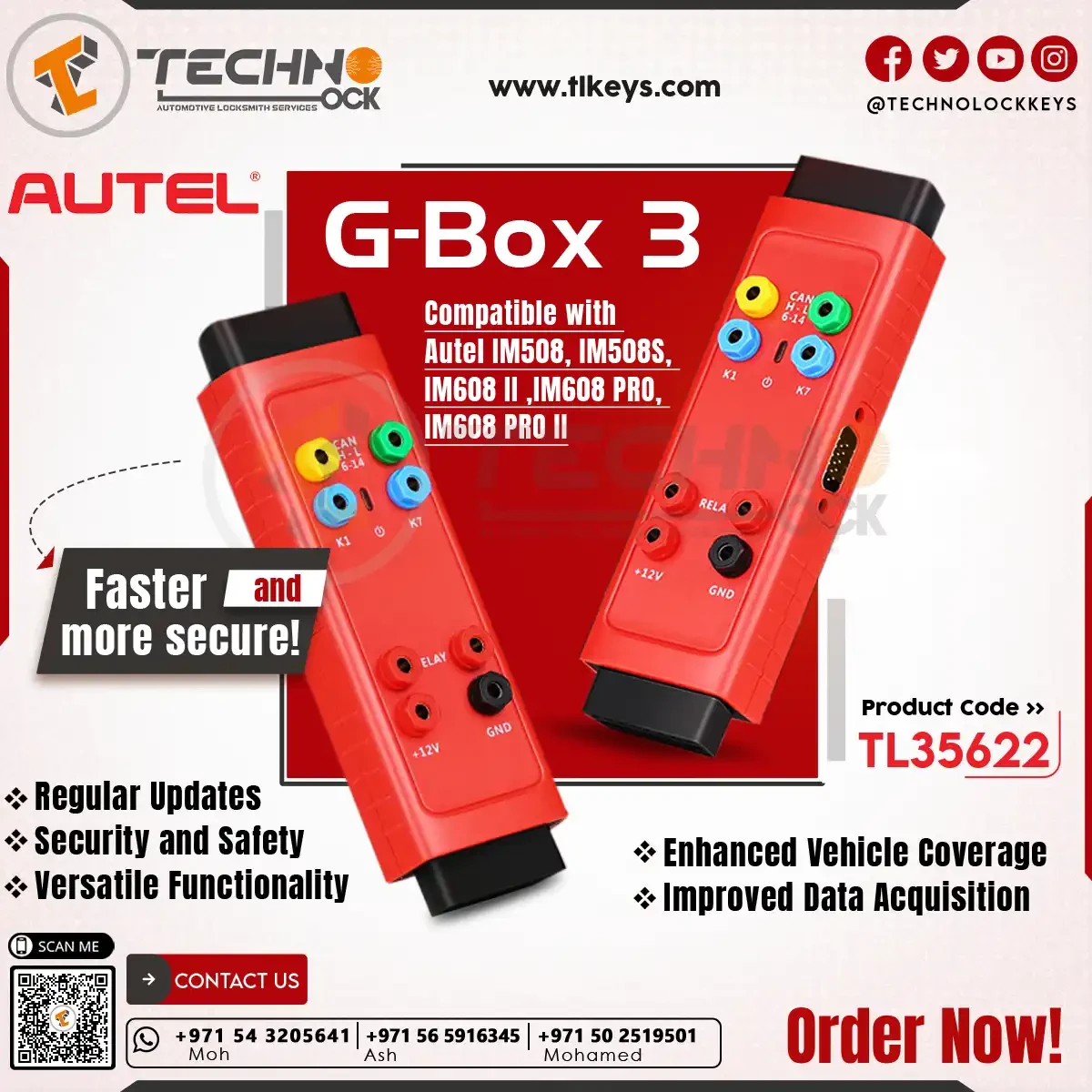  Autel G-Box 3 for Mercedes-Benz, BMW, and VW