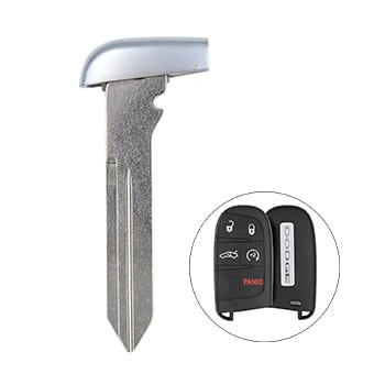 thumbnail interactive-video image 1 of Emergency Key Fob Replacement Blade Insert For Chrysler, Dodge, Jeep - Remotez4less, R4L978 / M3N40821302, Uncut 1 of 6