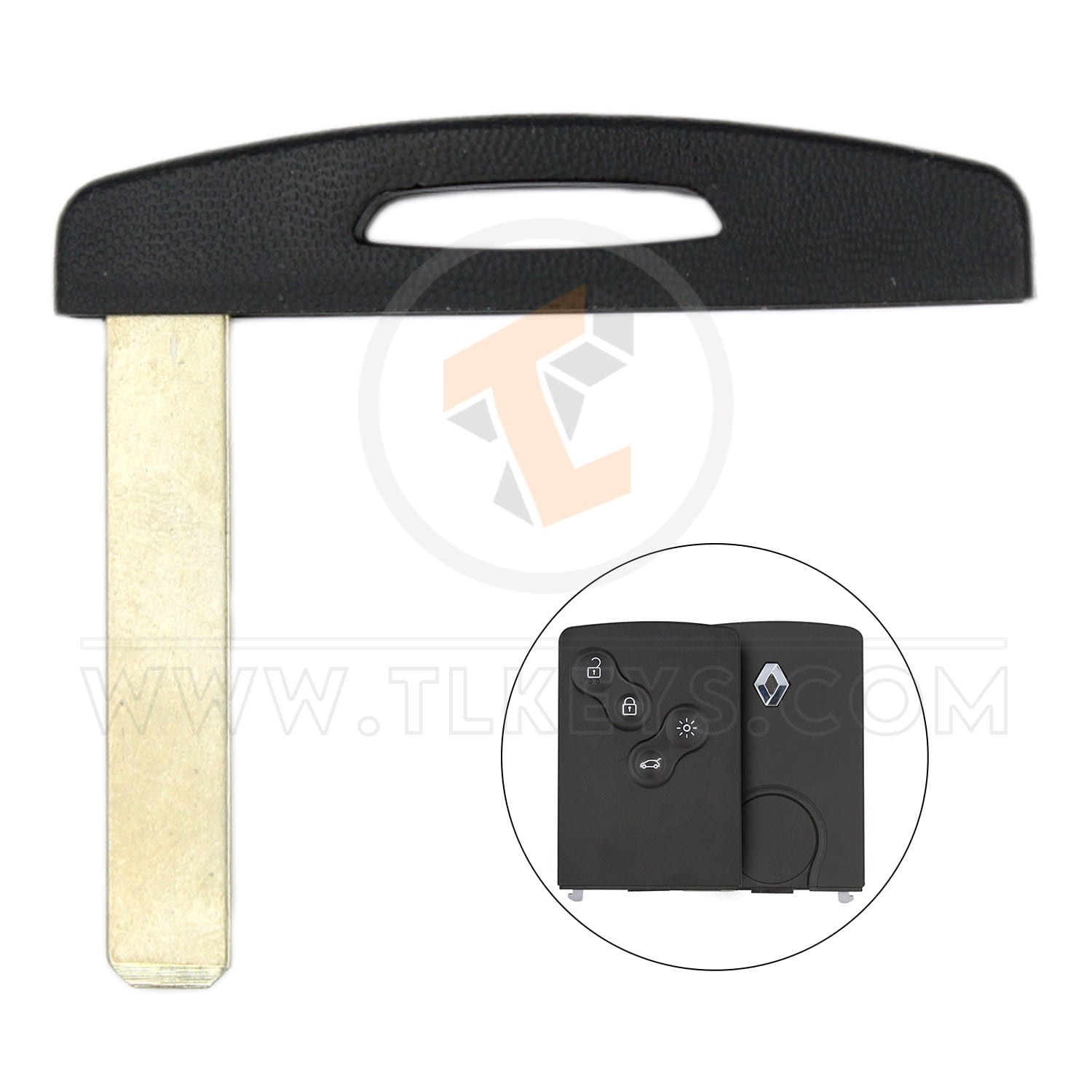 Renault Clio Megane Safrane 2008-2012 Chave Remota Cartão Laser