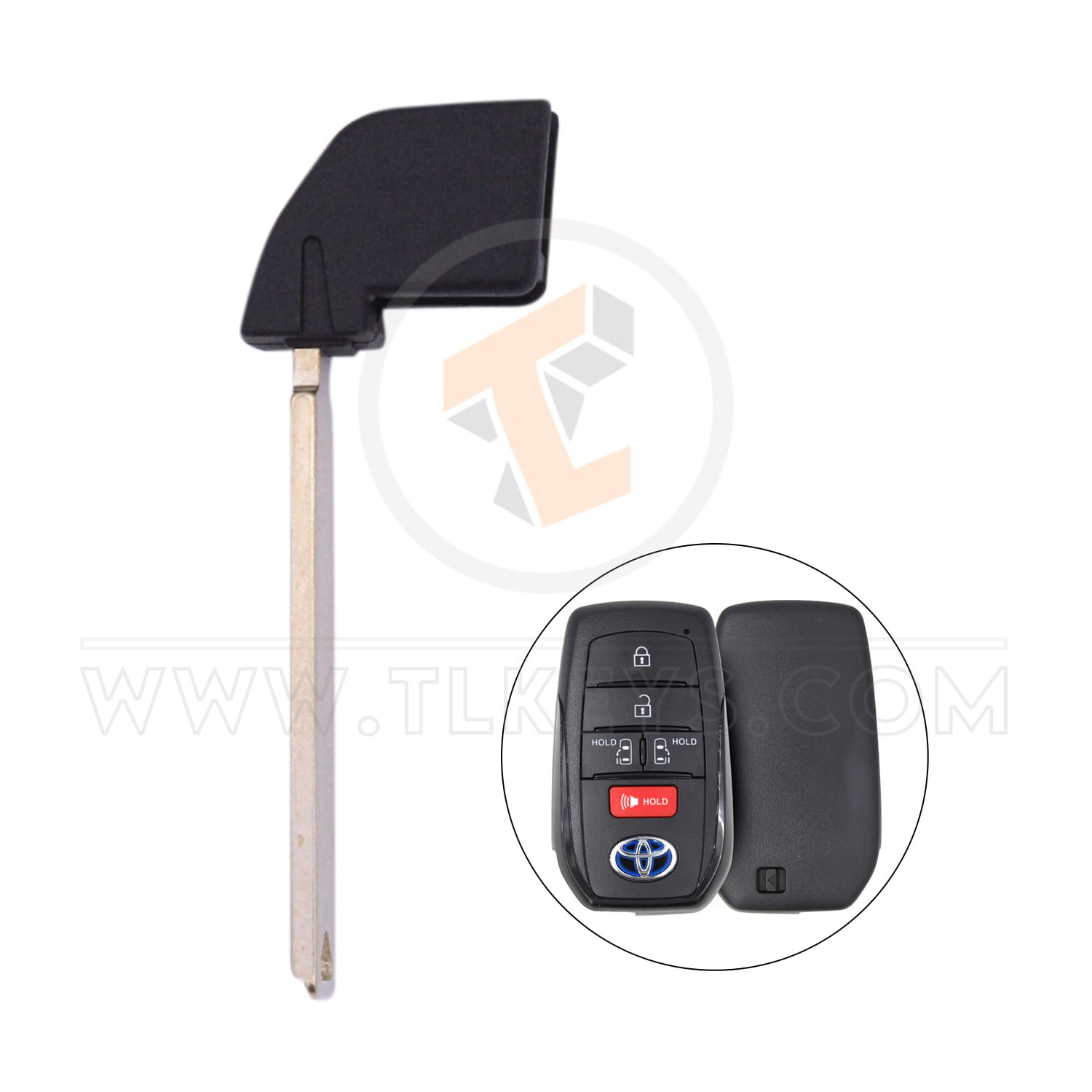 Toyota Hilux Fortuner 2016-2018 Emergency Key - 1 Side Status Aftermarket