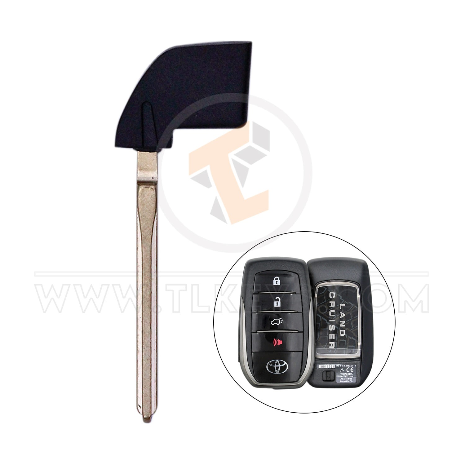 Toyota Hilux Fortuner 2018 Emergency Key - 2 Side Status Aftermarket