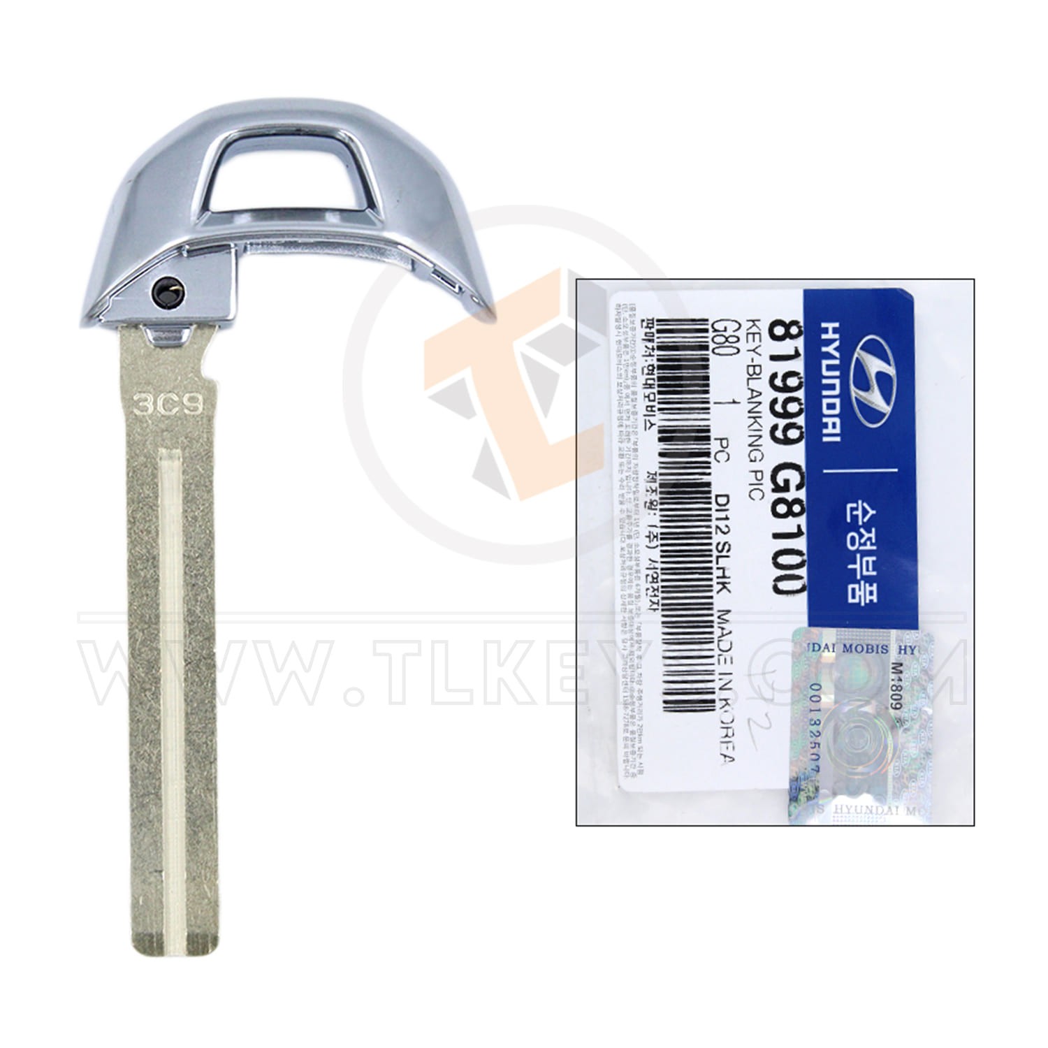 Hyundai Azera Grandeur Emergency Blank Key Blade 81999-G8100 Emergency Keys