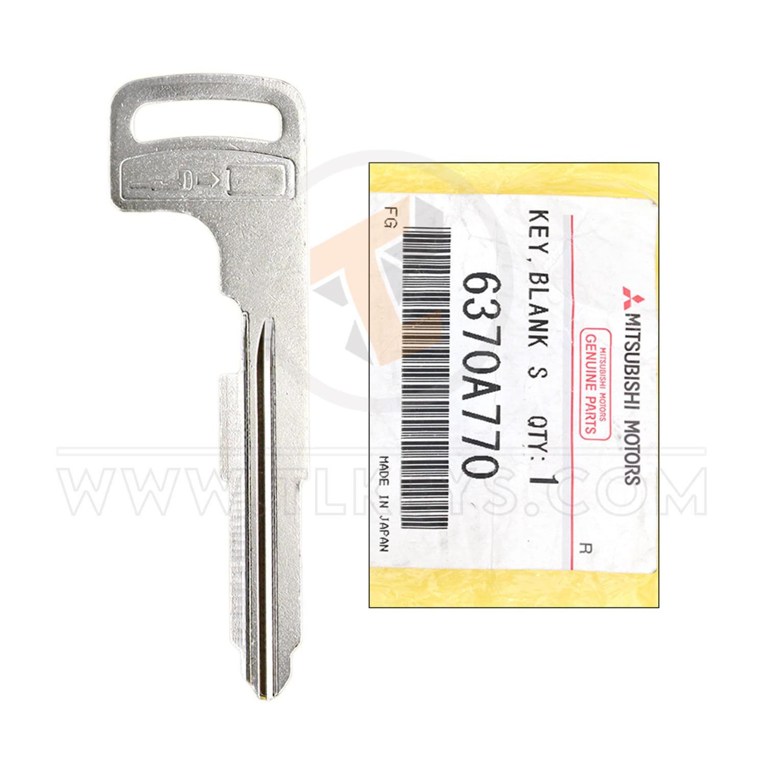 Genuine Mitsubishi Lancer Outlander Emergency Key 6370A770 Status Genuine