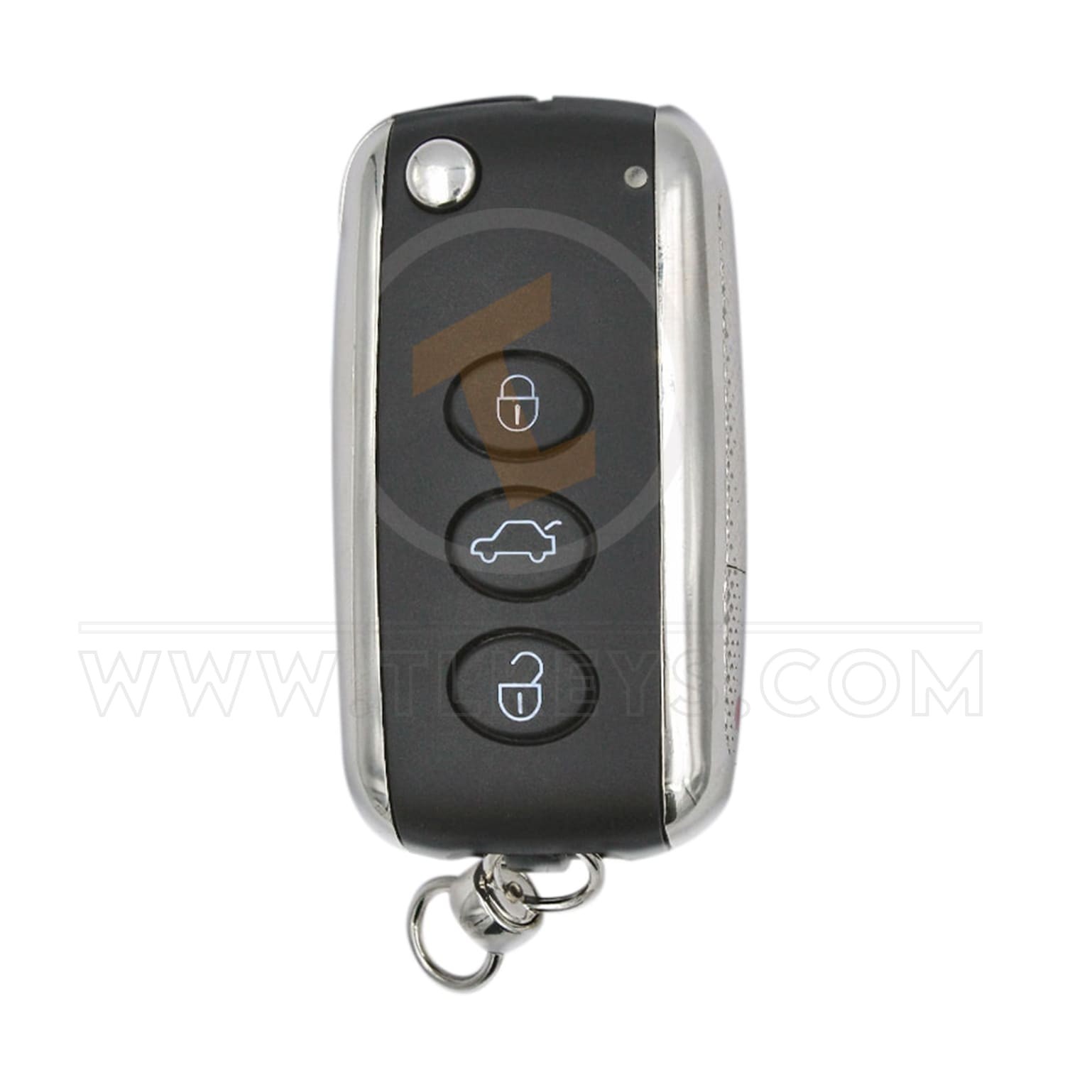 Bentley 2010-2016 Flip Remote Shell 3 Buttons Emergency Key/blade Included