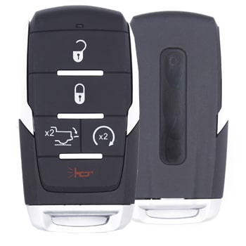 Dodge Ram 2019-2021 Smart Key Remote Shell 5 Buttons Auto Start