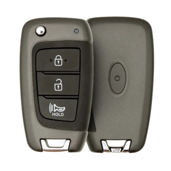 Hyundai Kona 2018 2022 Flip Remote Key Shell 3 кнопки