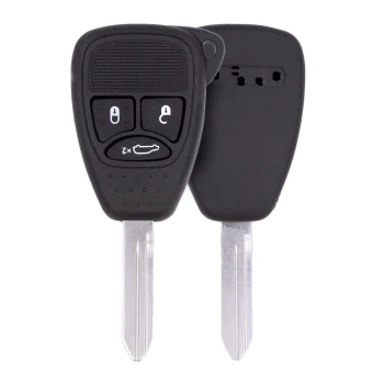 Dodge Jeep Chrysler Head Key Remote Shell 3 Buttons Aftermarket Brand