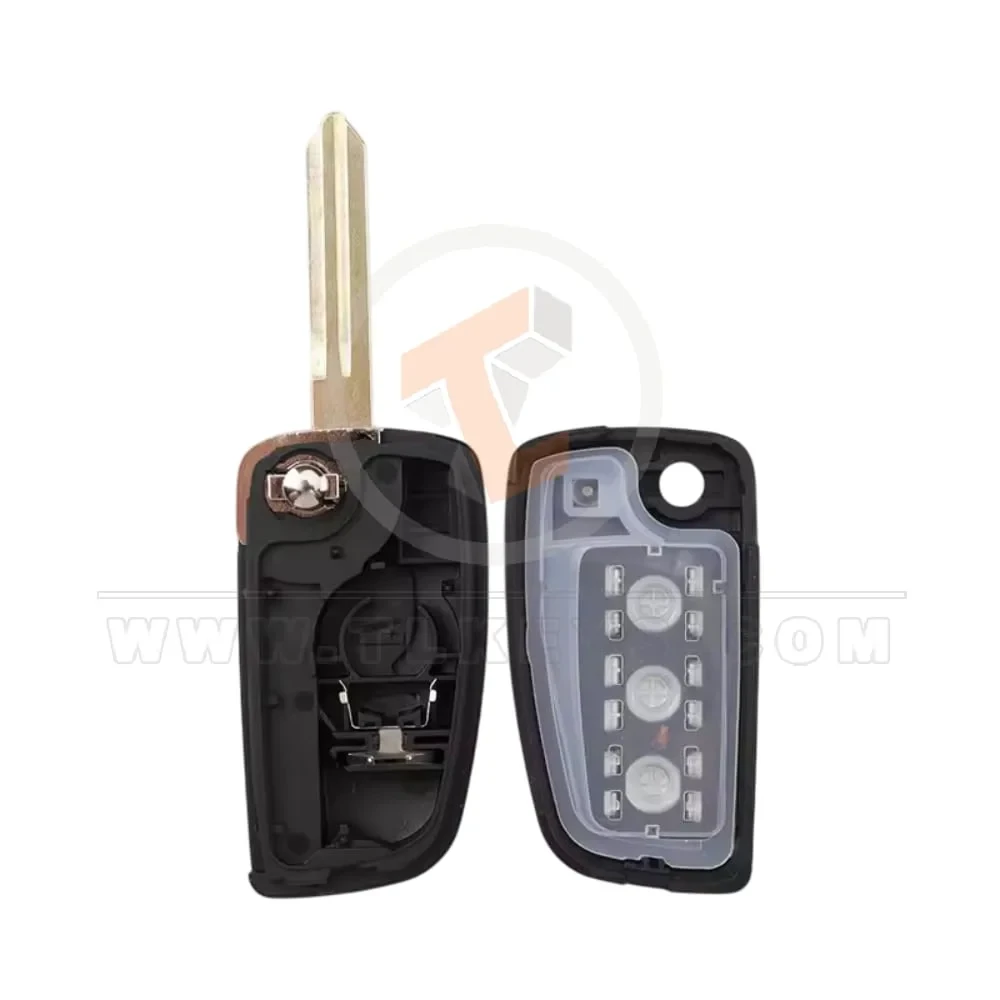 Nissan rogue sunny kicks 2014 2021 flip remote key shell 3 buttons details