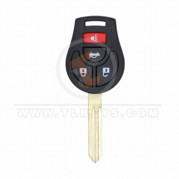 Nissan Sunny 2008-2016 Coque de clé à distance 4 boutons Statut de rechange