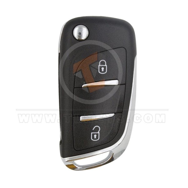 Peugeot Modified Flip Remote Shell 2 Buttons Slot and Battery Holder 