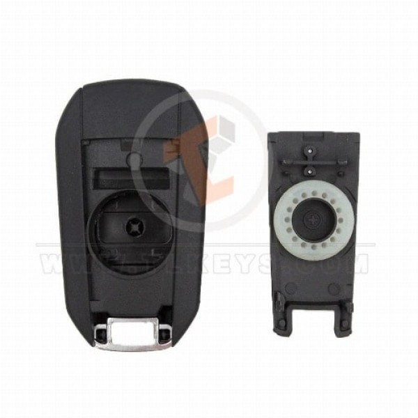 Peugeot 508 Flip Remote Key Shell 3 Buttons Emergency Key/blade Included