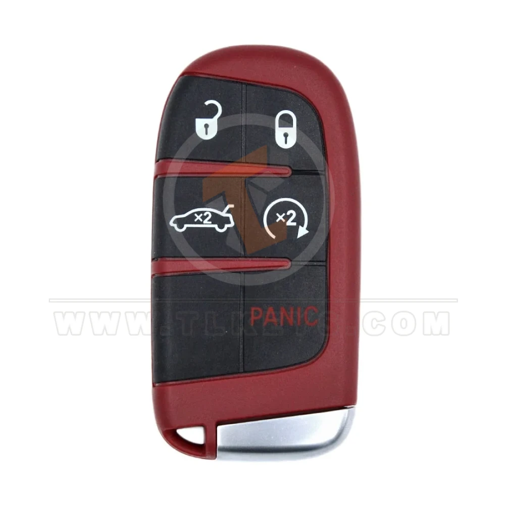 srt-smart-remote-key-shell-5-buttons-red-color-aftermarket-front.webp