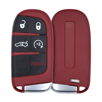 SRT Smart Remote Key Shell 4+1 Buttons Red Color