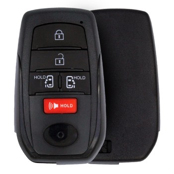 Coque de clé télécommande intelligente de proximité Toyota Sienna 2022, 5 boutons