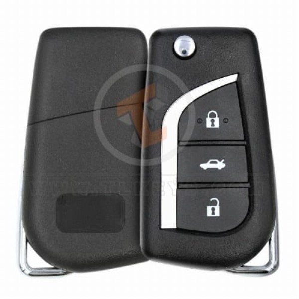 Toyota Camry 2016 2020 Flip Key Remote Shell 3 Buttons Trunk Aftermarket main 33394 - thumbnail