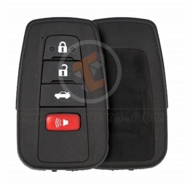 toyota camry 2019 smart key remote shell 4 buttons small trunk main 33968 - thumbnail