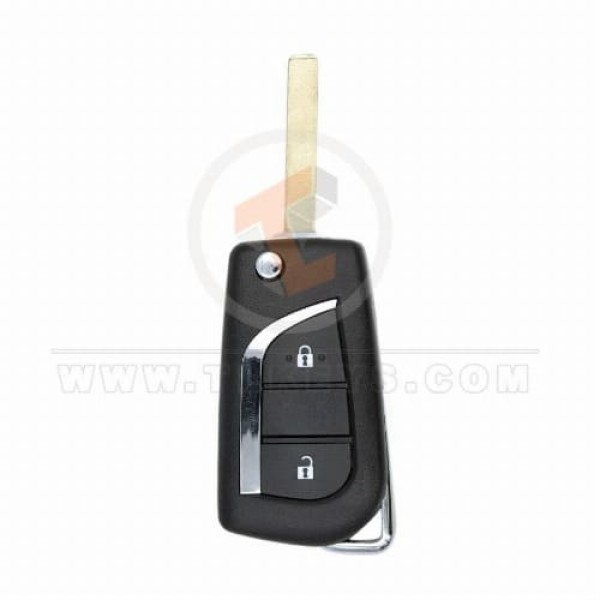 Coque de télécommande à clé rabattable pour Toyota Corolla 2016 – 2020, 2 boutons, Type de coque de télécommande de rechange
