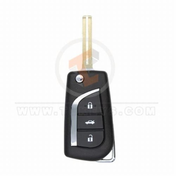 Toyota Crown 2016-2020 Flip Key Remote Shell 3 Buttons ( Trunk ) 