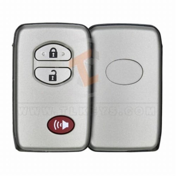 Toyota 2009 2012 Smart Remote Key Shell 3 Buttons Battery Type CR2025